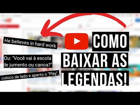 Como baixar legendas do YouTube [download de .srt]